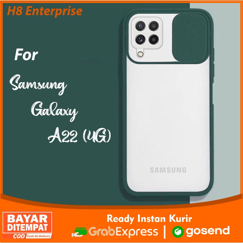 Slide Case Clear Protaction Kamera Belakang Samsung Galaxy A22 4G