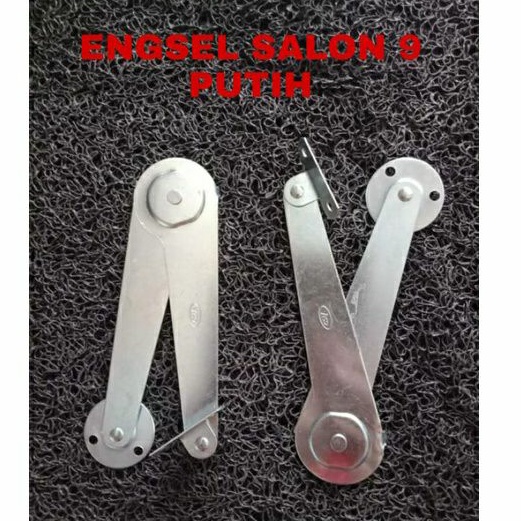 ENGSEL SALON 9" PUTIH - ENGSEL SIKU SIKUTAN JENDELA