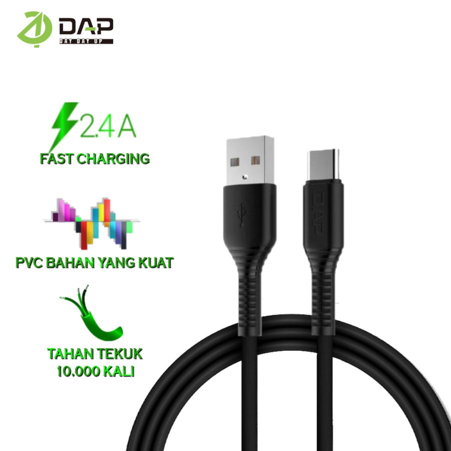 Kabel Type C DAP DGT100 Kabel Data Type C Fast Charging 100cm -SATUAN-