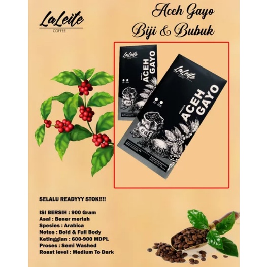 Kopi Arabika Aceh Gayo - 240g- Roastedbean (Biji Sangrai)