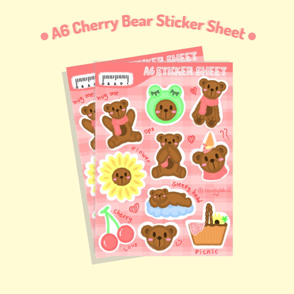 STIKER AESTHETIC/STIKER TUMBLR/STIKER JURNALING/STIKER DIARY/A6 STIKER SET/A6 STICKER SHEET