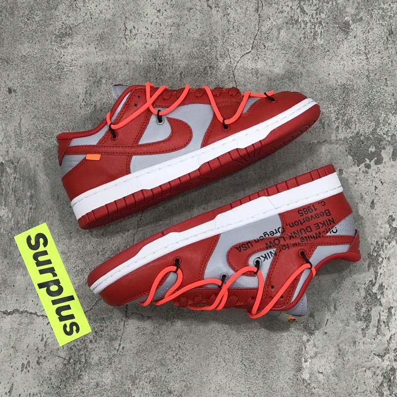 off white dunks low red