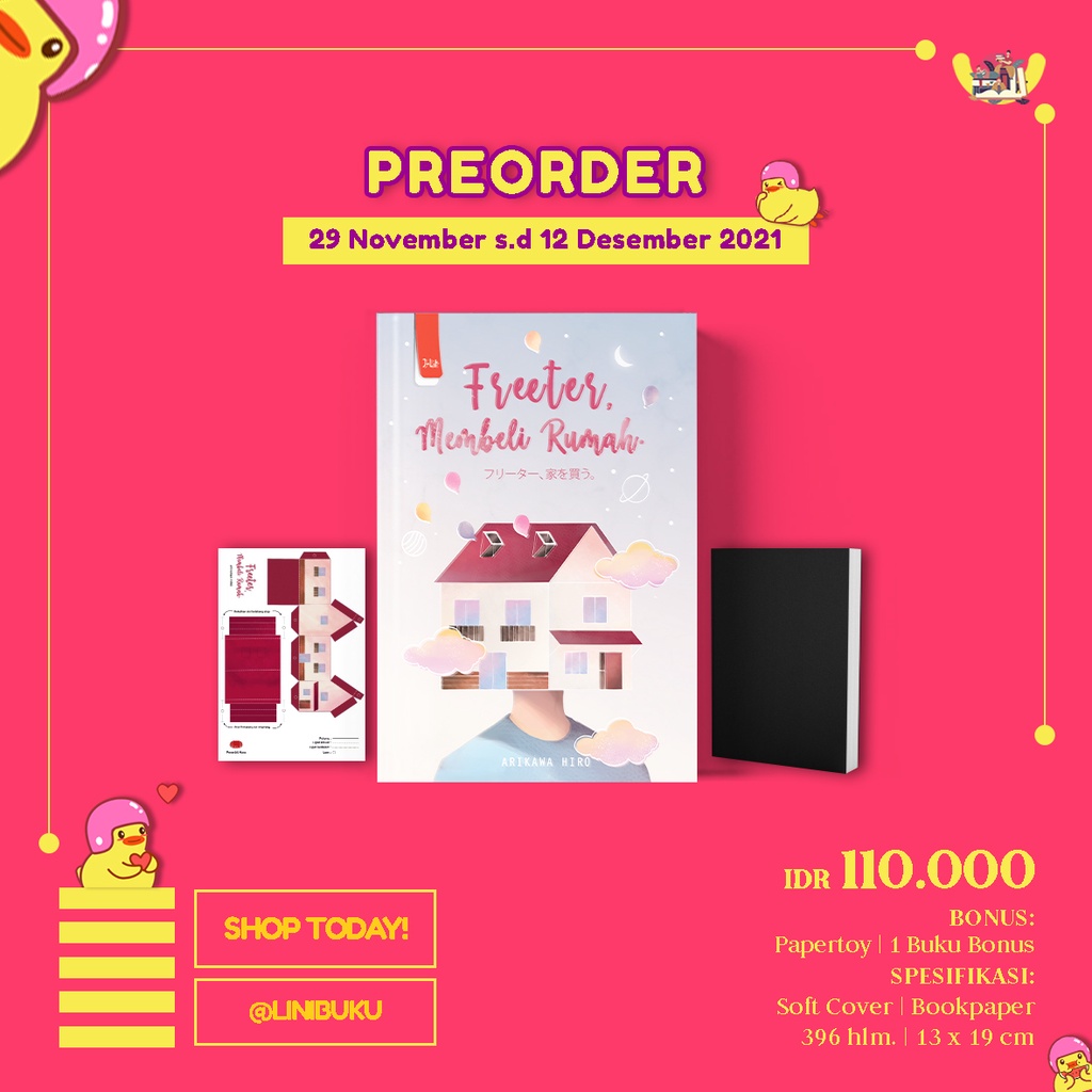 Ready Novel Freeter Membeli Rumah dan The Traveling Cat Chronicles karya Arikawa Hiro-1