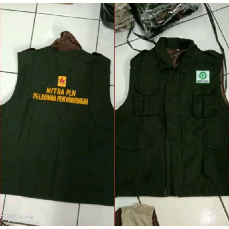 rompi PLN bordir#rompi safety pln