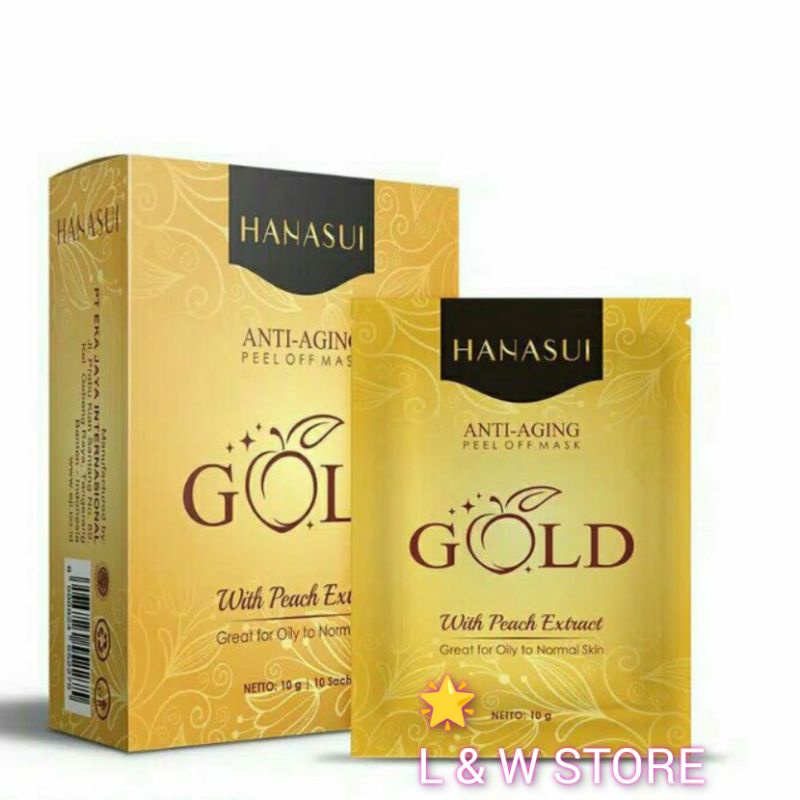 HANASUI NATURGO/NATURGO GOLD/MASKER WAJAH/BPOM/1 BOX 10 PCS