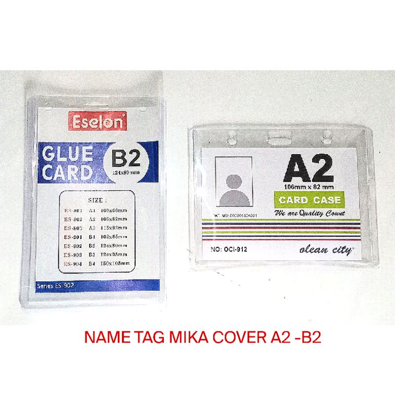 

PLASTIK NAME TAG A2 B2/ID CARD/CARD CASE (10.6x8.2 cm)/ KAKU