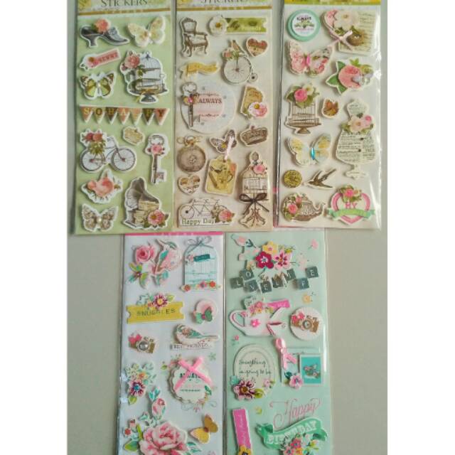 

MURAH!!! Sticker scrapbook / sticker 3D / stiker timbul