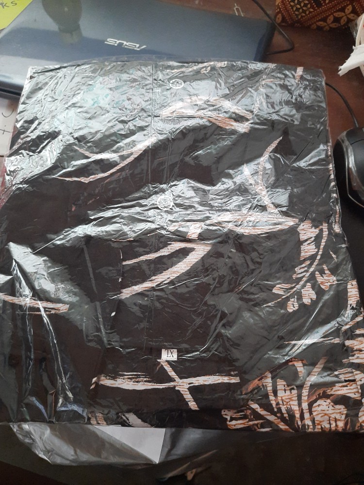 Tey-17 Batik Wanita Asj Sa Hrb026 Kenongo Kemeja Tosca Pendek