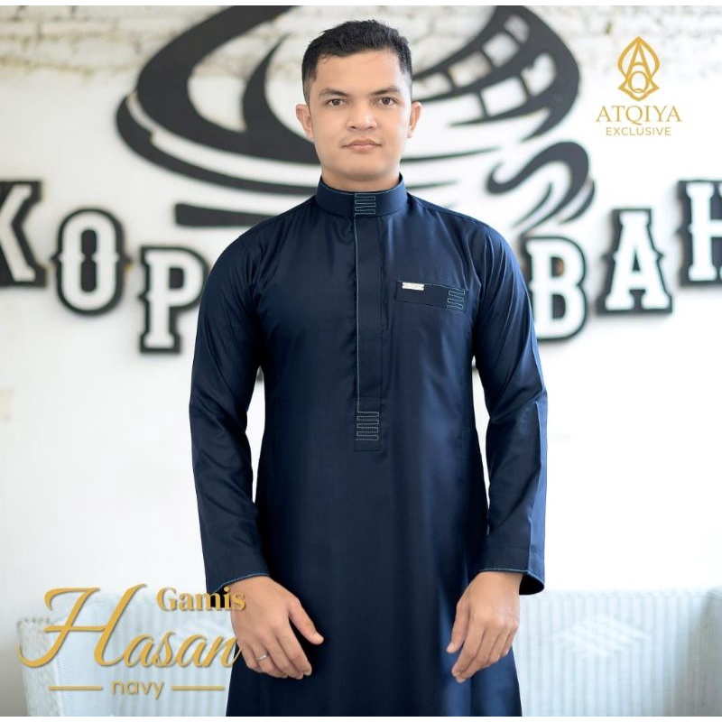 Gamis Jubah Atqiya Hasan/Jubah Pria Kren/Gamis  Atqiya Masa Kini