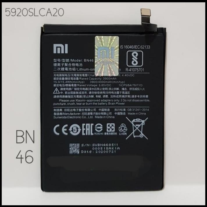 Baterai Batre Xiaomi Redmi 7 Redmi Note 8 Bn46 Original 100%