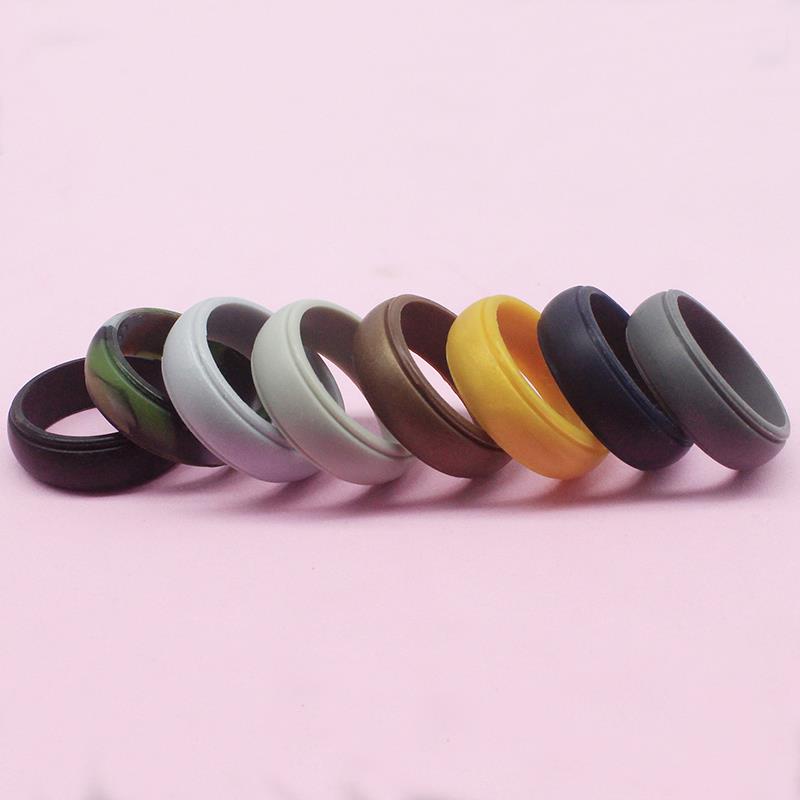 Cincin Jari Hypoallergenic Flexible Bahan Karet Silikon Food Grade Anti Bakteri Untuk Pria