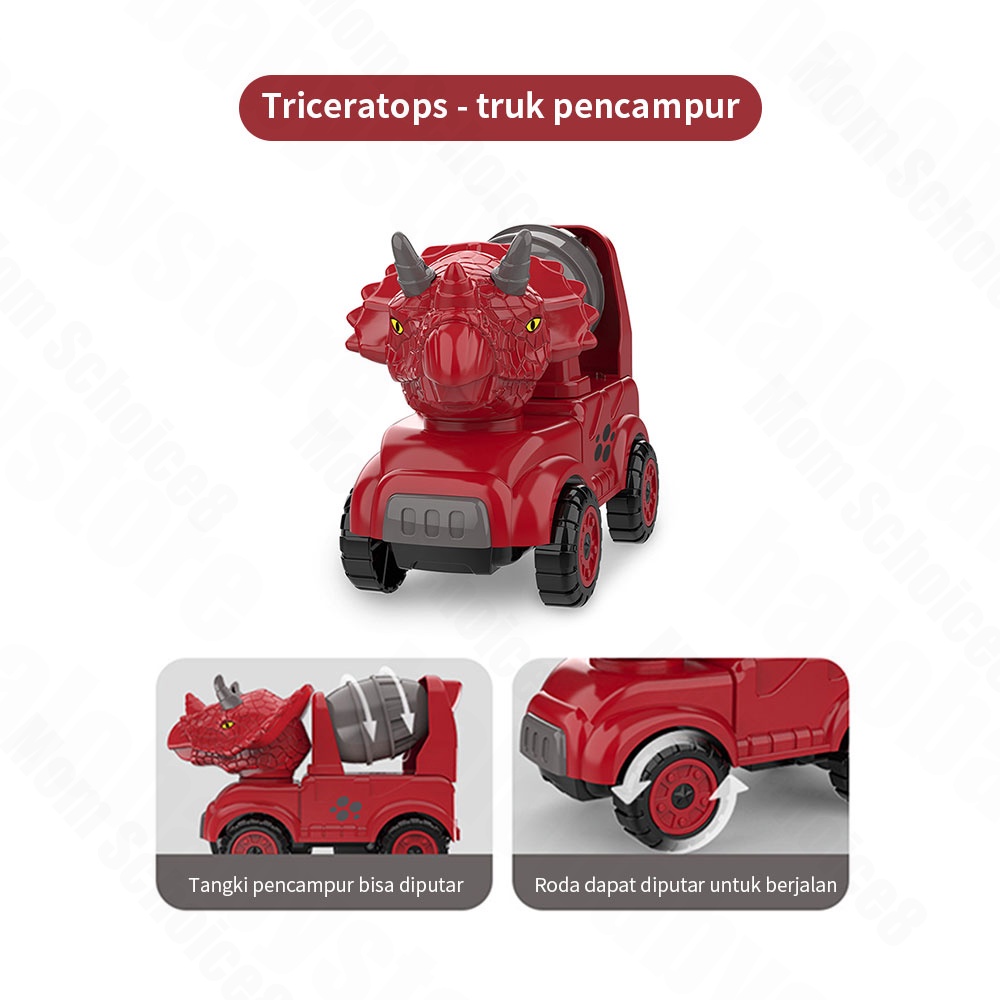 Halo Baby Mainan dinosaurus Mobil Anak / bentuk Dinosaurus mobil truk mainan mobil mobilan dorong