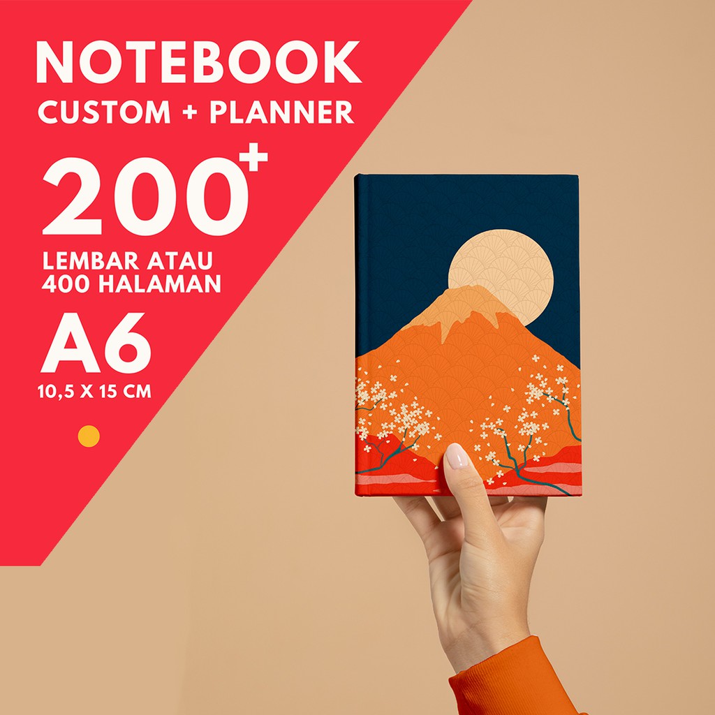

CUSTOM NOTEBOOK / Notes Agenda / Buku diary / Buku Tulis / Journal | A6 200 Lembar