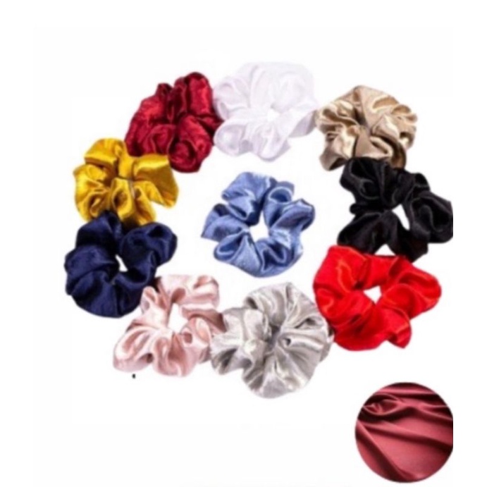 Ikat Rambut Satin Scrunchie