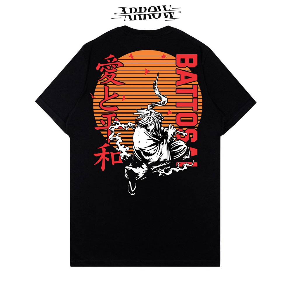 TSHIRT - BATTOSAI - KAOS HITAM - PROMO KAOS DISTRO - KAOS KEREN - TSHIRT KEREN - STREET WEAR STYLE -