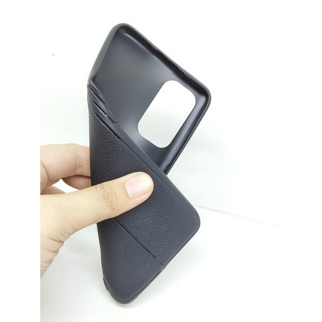 AutoFokus Oppo Reno 5 5G 4G 6.43 inchi Leather Soft Case AUTOFOCUS Motif Kulit Jeruk