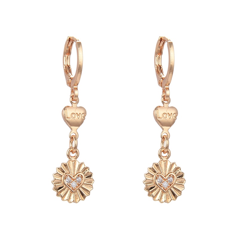anting titanium wanita emas muda anti karat dewasa tusuk korea asli panjang dan luntur korea style selamanya dewasa 111-119e-114e