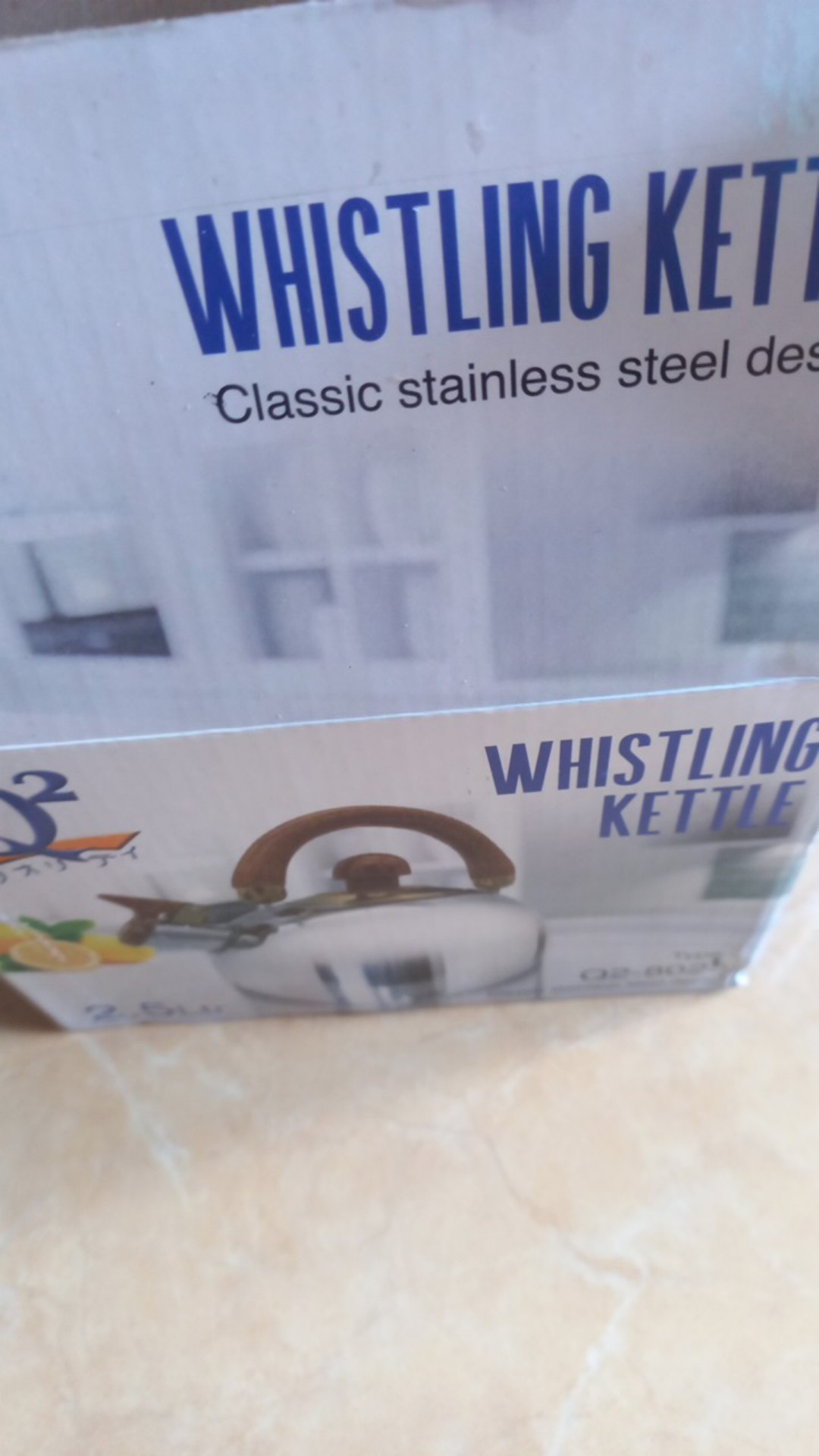 Teko Siul - Ceret Bunyi - Whistling Kettle Stainless Steel 2.5 Liter Q2 8025