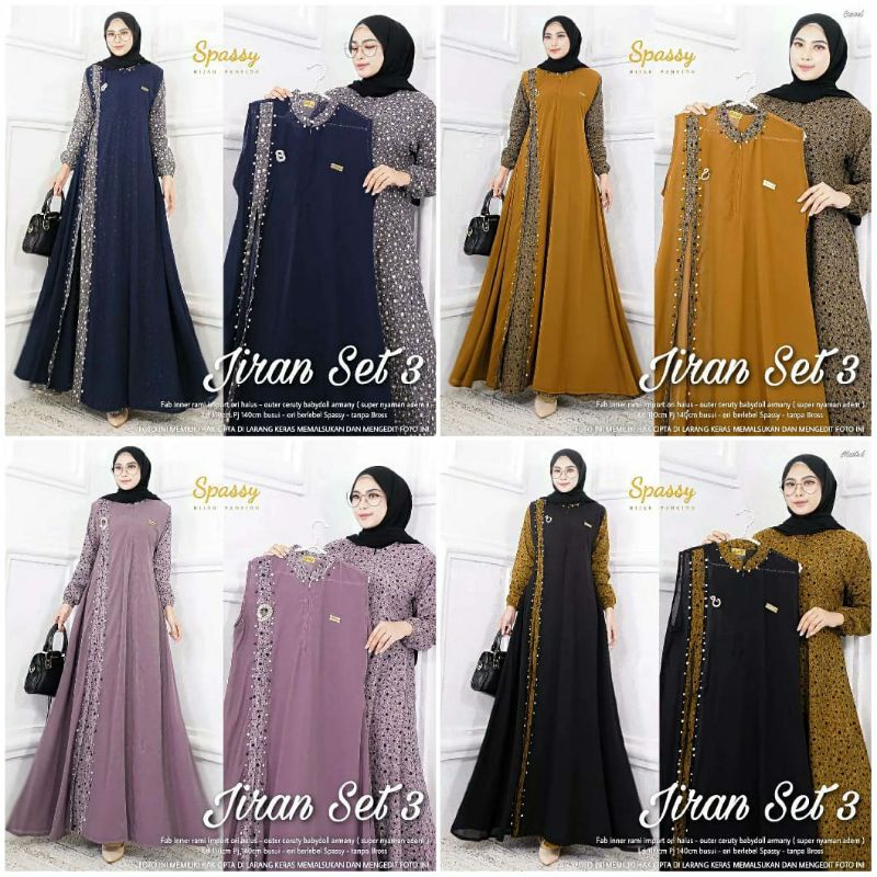 JIRAN SET 3 MAXY GAMIS TERBARU TERMURAH TERLARIS