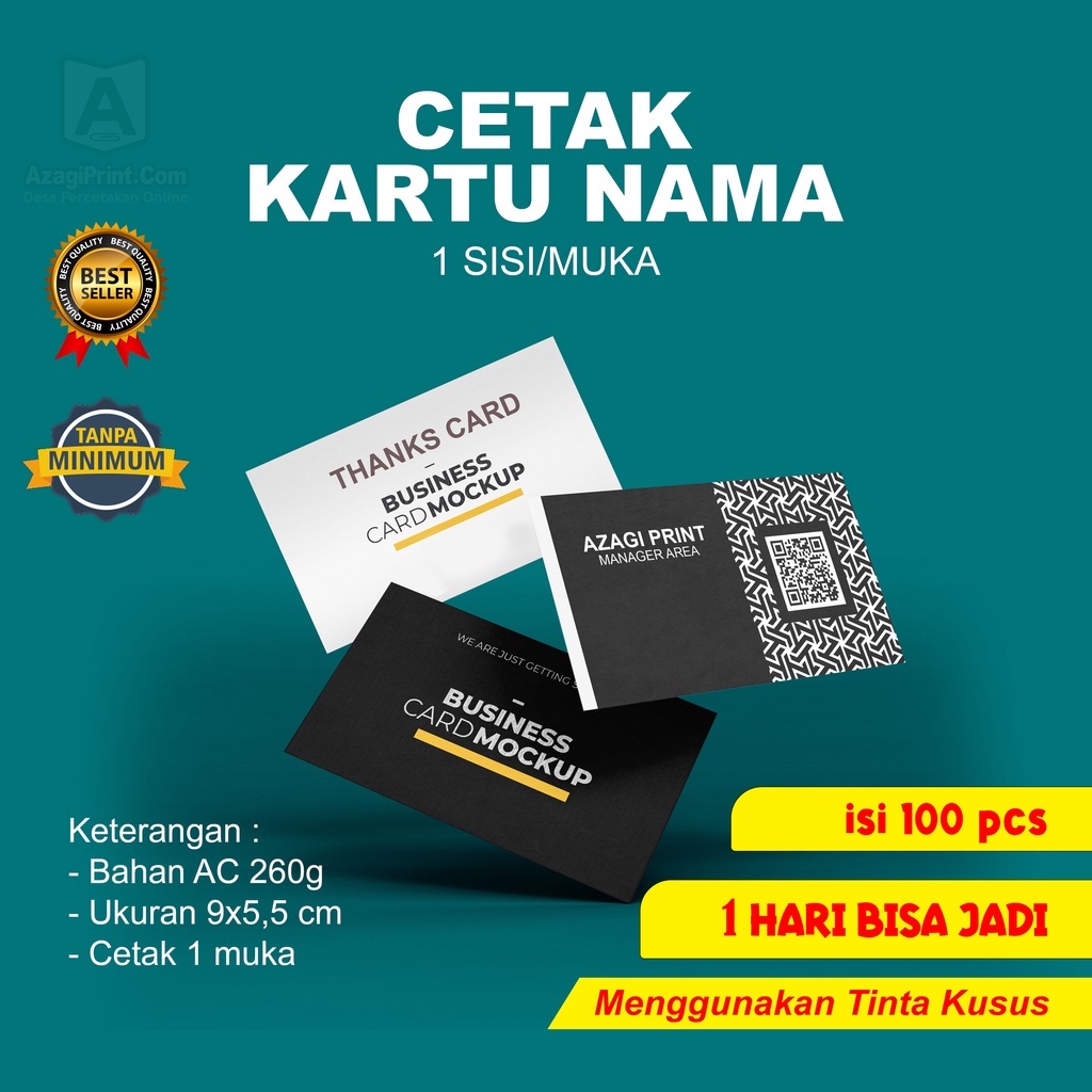 

Cetak Kartu Nama 1 sisi ( isi 100 )