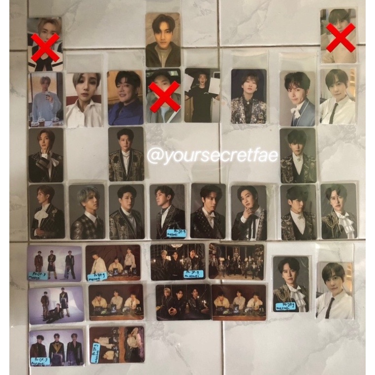 Super Junior Renaissance Square Style Photocard (Leeteuk, Heechul, Yesung, Shindong, Siwon, Donghae,