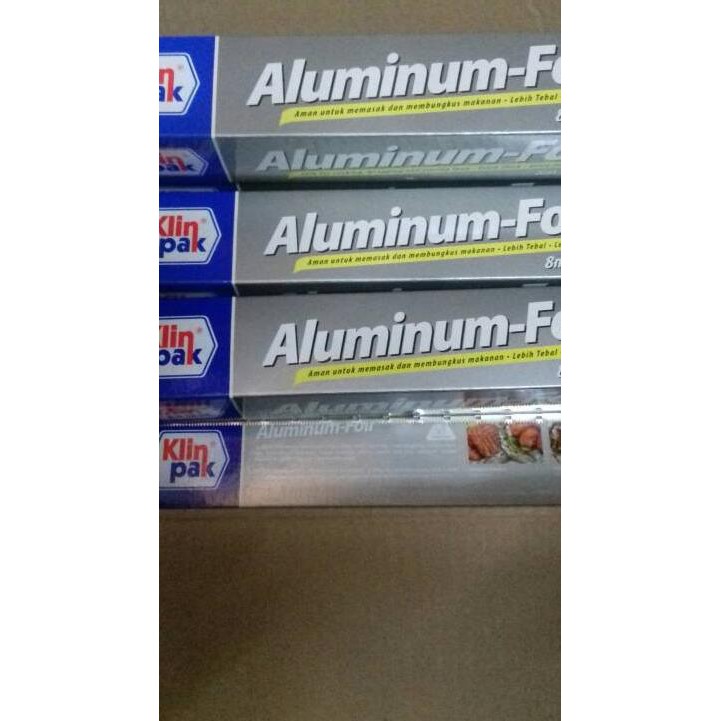 ♤ aluminium foil merek klin pak, pembungkus makanan ☂
