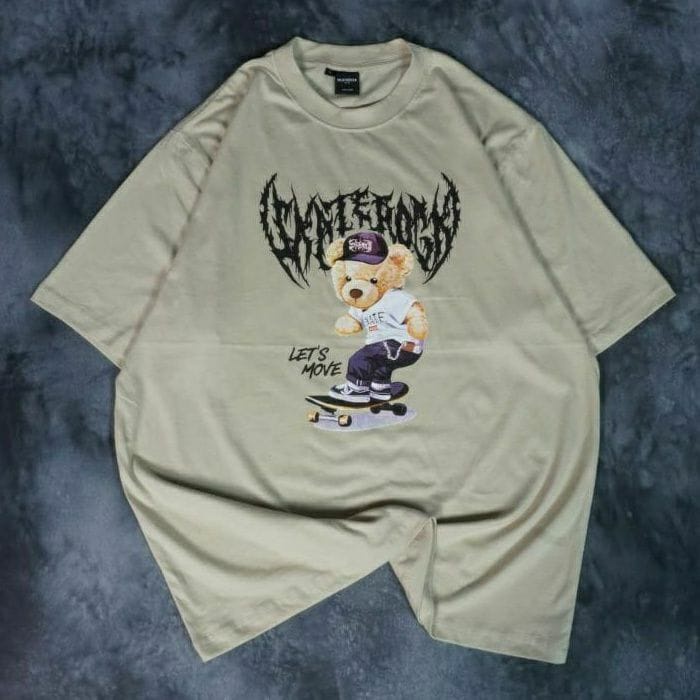 GSC - Baju OVERSIZE BAD HABBITS FONT / Kaos Oversize Terbaru-Let's Move coksu