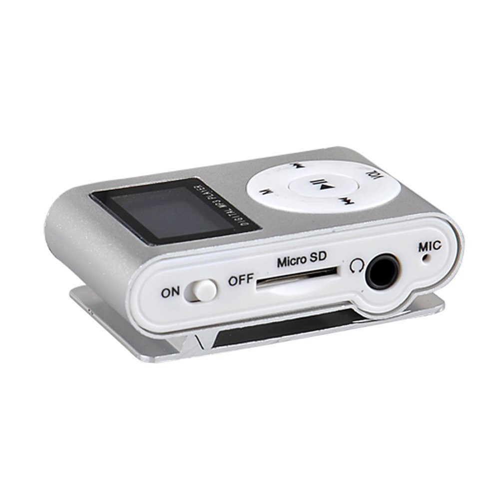 Pod MP3 Player TF Card dengan Klip &amp; LCD - ZC10 - OMPL04SV Silver