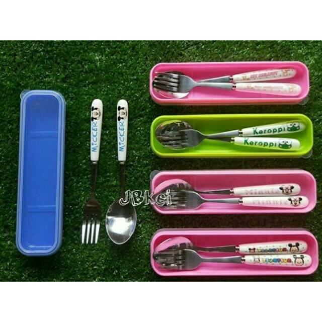 Sendok Set Keramik Alat Makan Set Karakter
