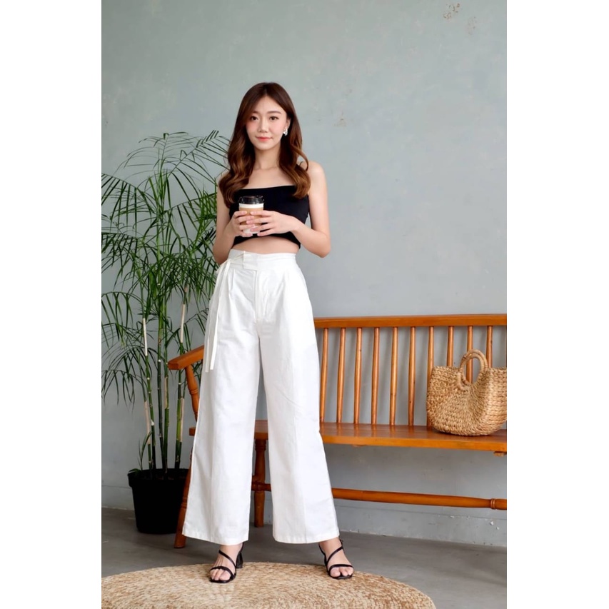 FWR - KULOT TALI / DRAWSTRING CULLOTE LINEN 2365