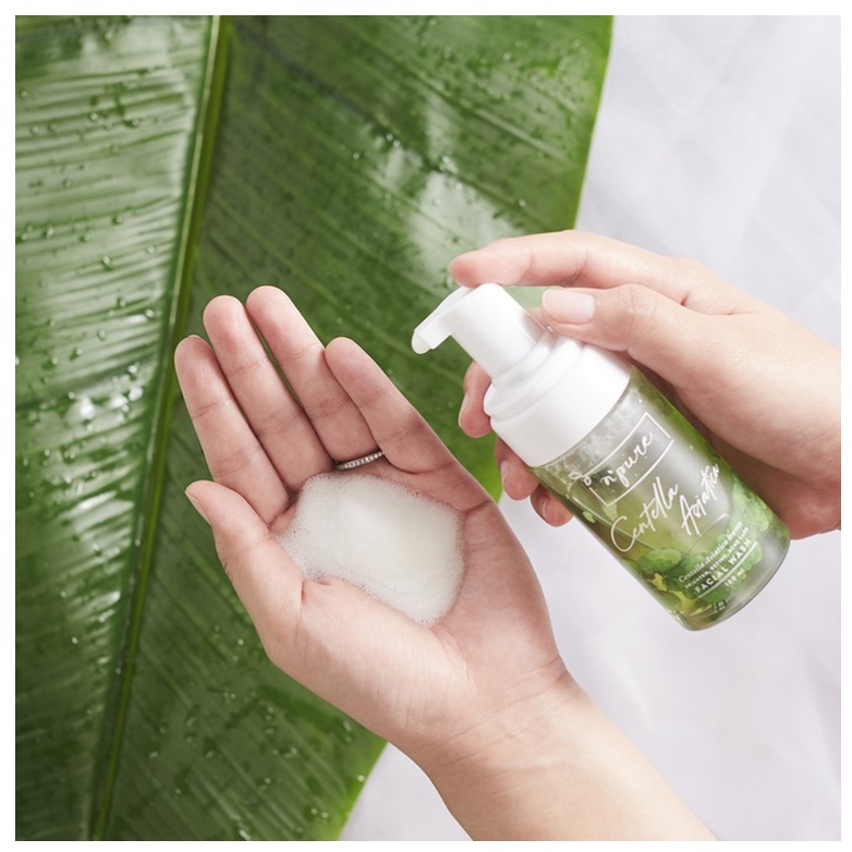 B06 N'PURE centella asiatica facial wash face cleanser cica npure wajah jerawat berjerawat original asli sabun cuci muka wajah pembersih toner pelembab minyak berminyak oily skin dry kering kecantikan murah serum essence scrub kosmetik foam