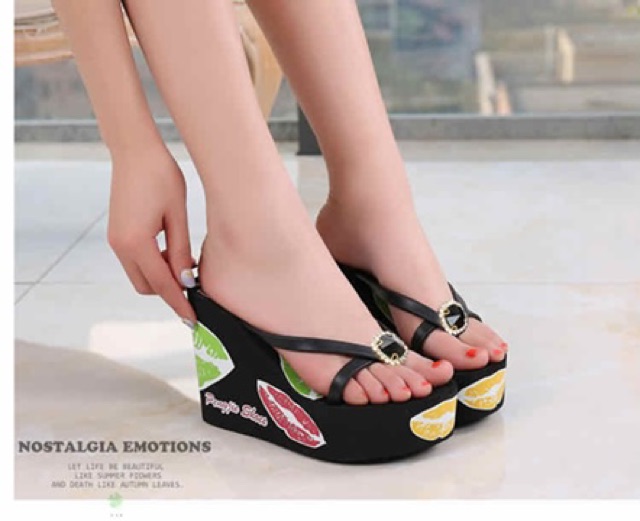 [GROSIR][COD] SEVEN_DAY TERBATAS WEDGES  WANITA SANDAL WANITA W-07