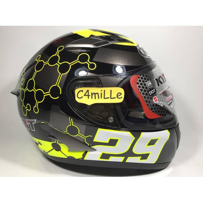 HELM KYT VENDETTA 2 IANNONE 29 THE MANIAC JOE GUN METAL DOUBLE VISOR F