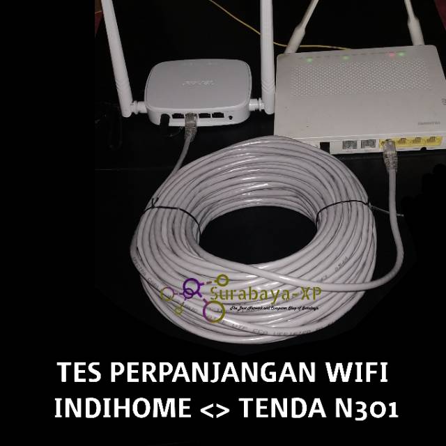 Kabel UTP Lan 45Meter 45M 45 M 45 Meter cat 5e SPC RJ45 AMP Siap Pakai