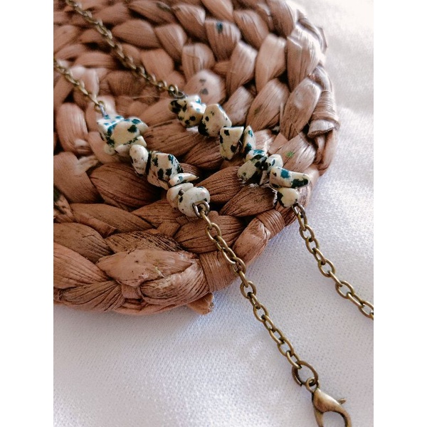 2in1 Strap Tali Masker Rantai / Kalung Masker Batu Pecah Tutul / Strap Kacamata Fashion