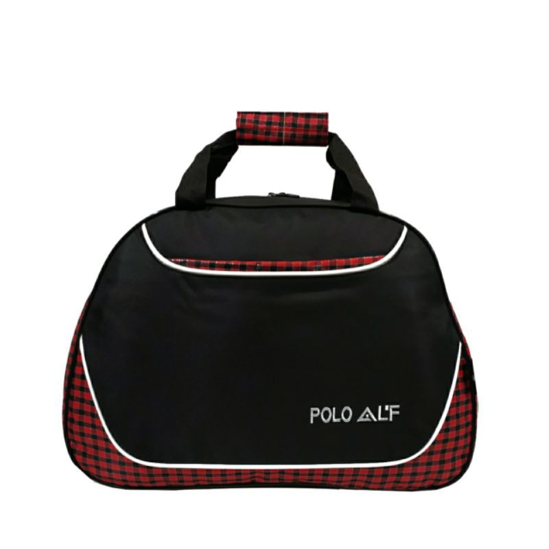 Tas travel jinjing tas pakaian polo ALF 204 Hitam