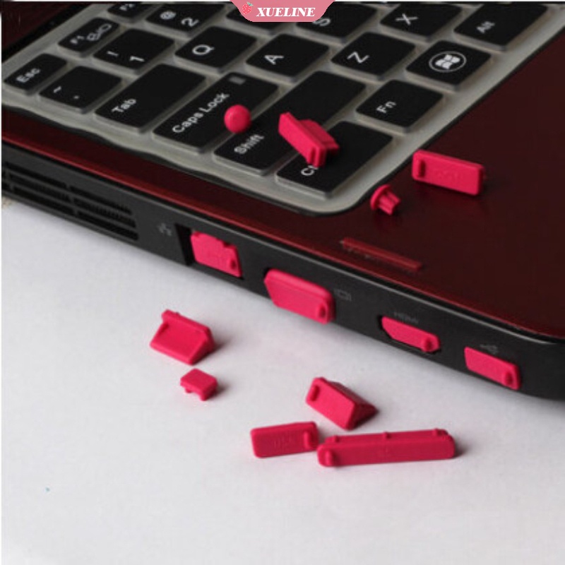 16pcs / set Cover plug usb Anti Debu Bahan Silikon Warna-Warni Untuk laptop / Komputer