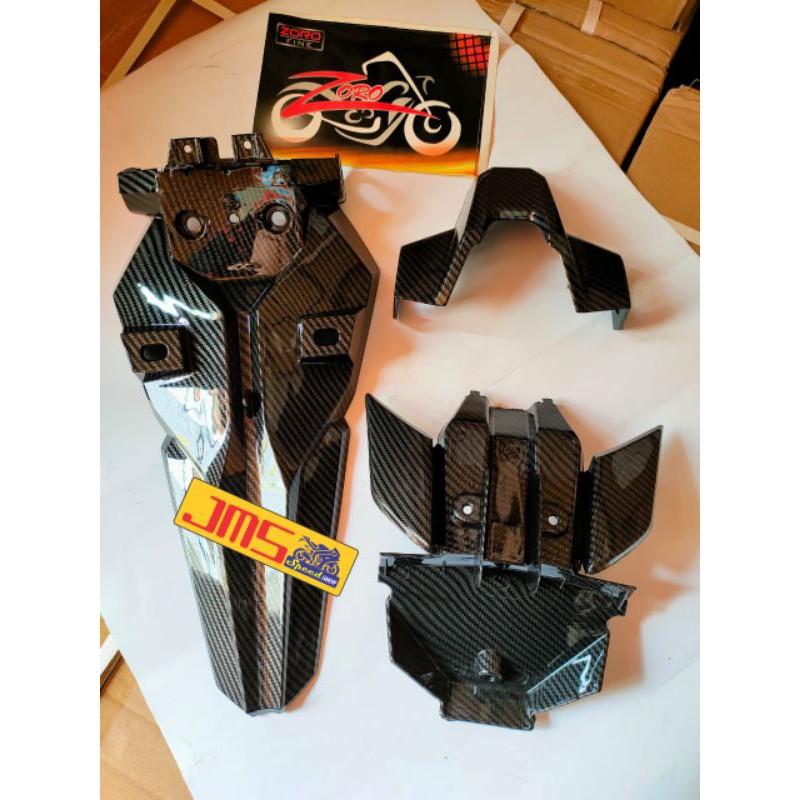 spakboard belakang set paket carbon honda vario 125 dan vario 150  new zoro pnp