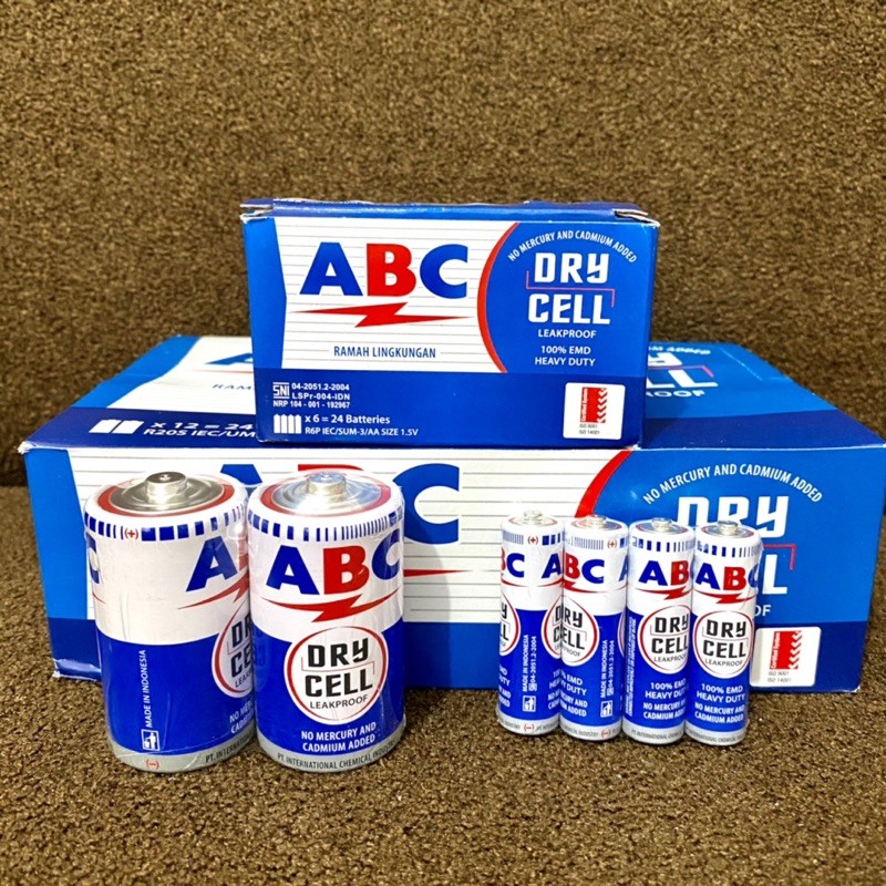 Baterai ABC / ABC dry cell / Battries ABC / Batre Abc