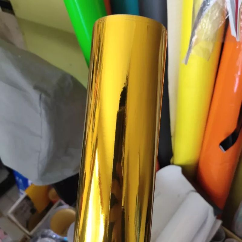 stiker skotlet chrome gold kualitas premium sticker scotlite krom glosy kilat