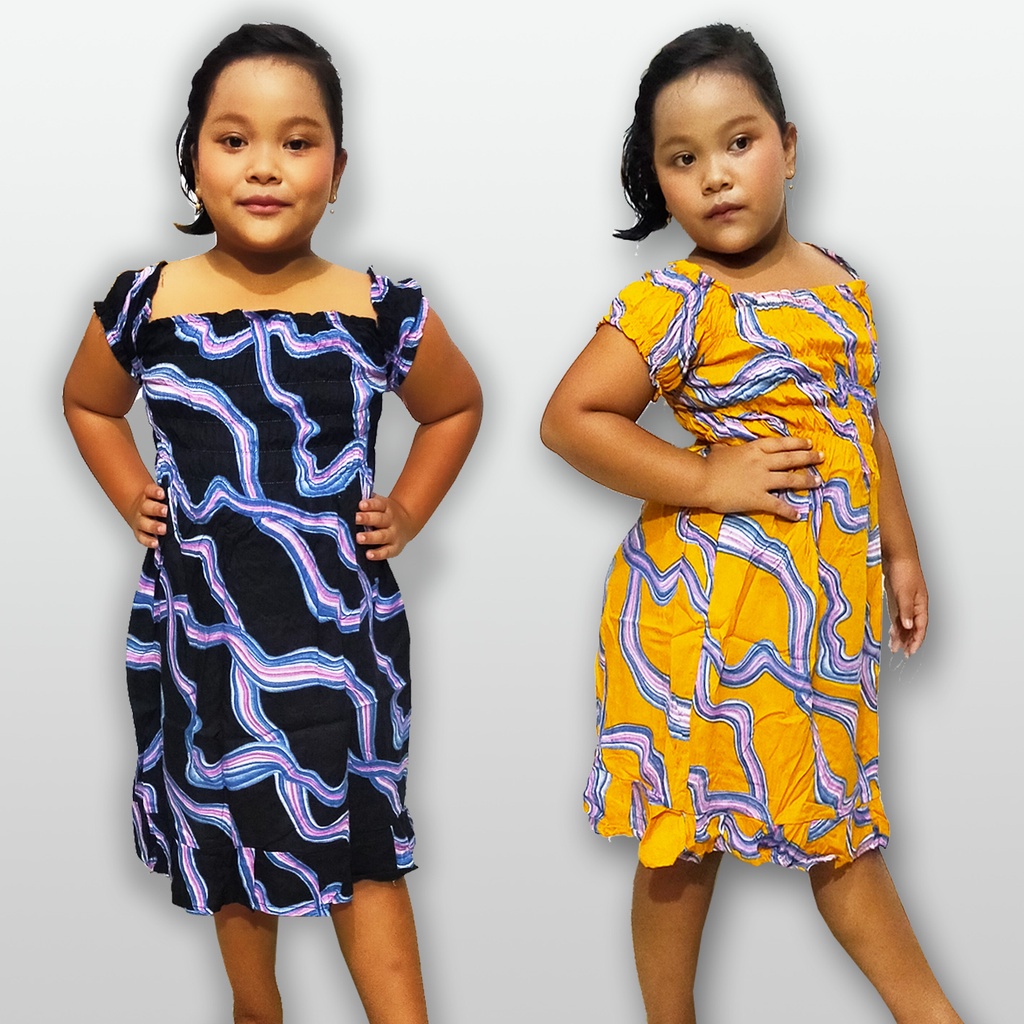 DRES  LILY ANAK USIA 5-8 TAHUN (pilih motif)