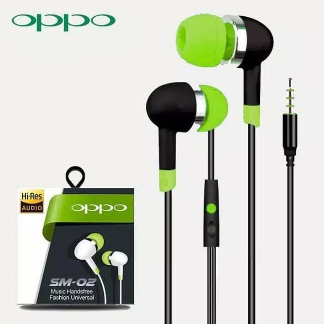 Headset OPPO SUPER BASS tipe SM-02 / earphone / handsfree / handset oppo