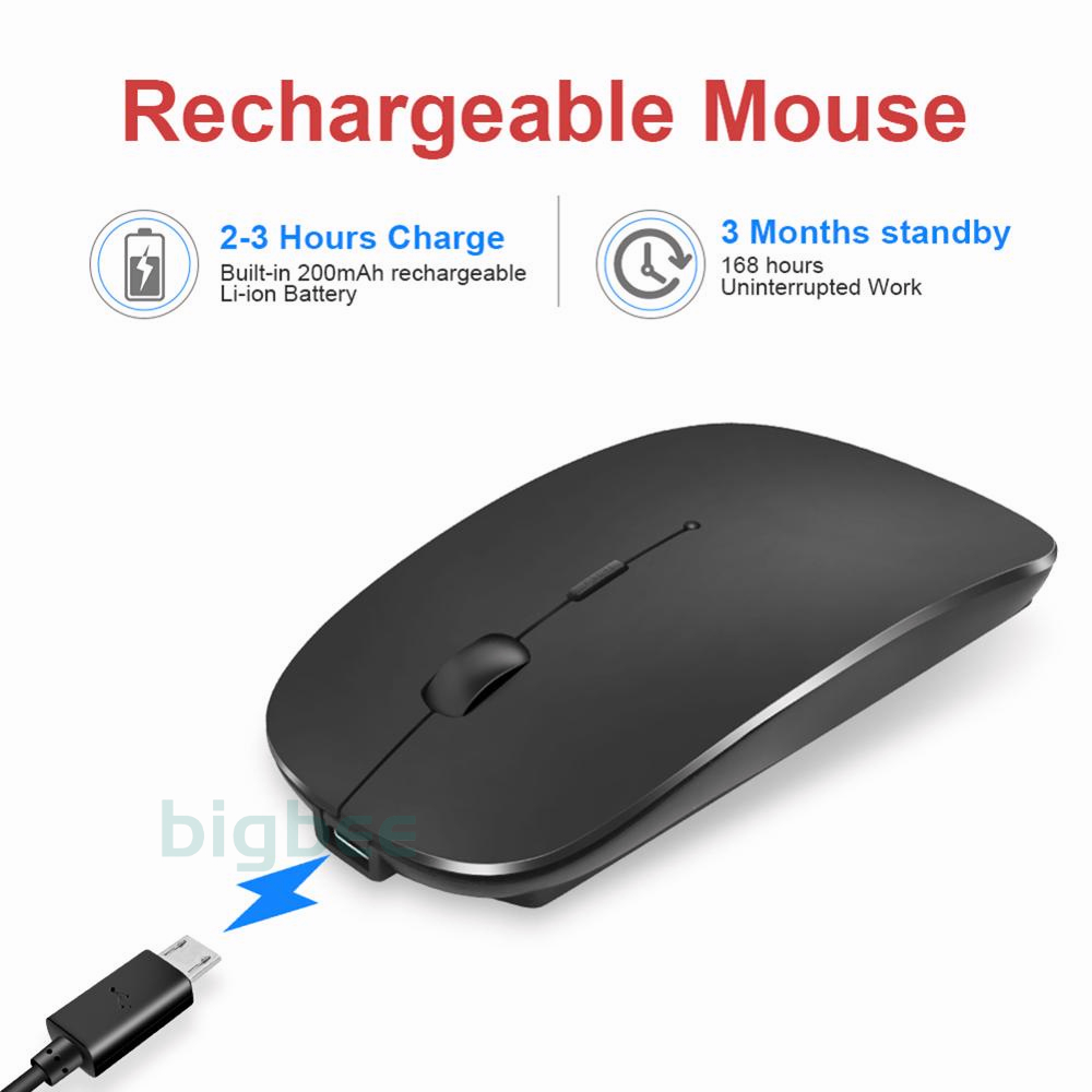 ABS-Slim wireless mouse silent 4d usb 2 4ghz optical model laptop pc