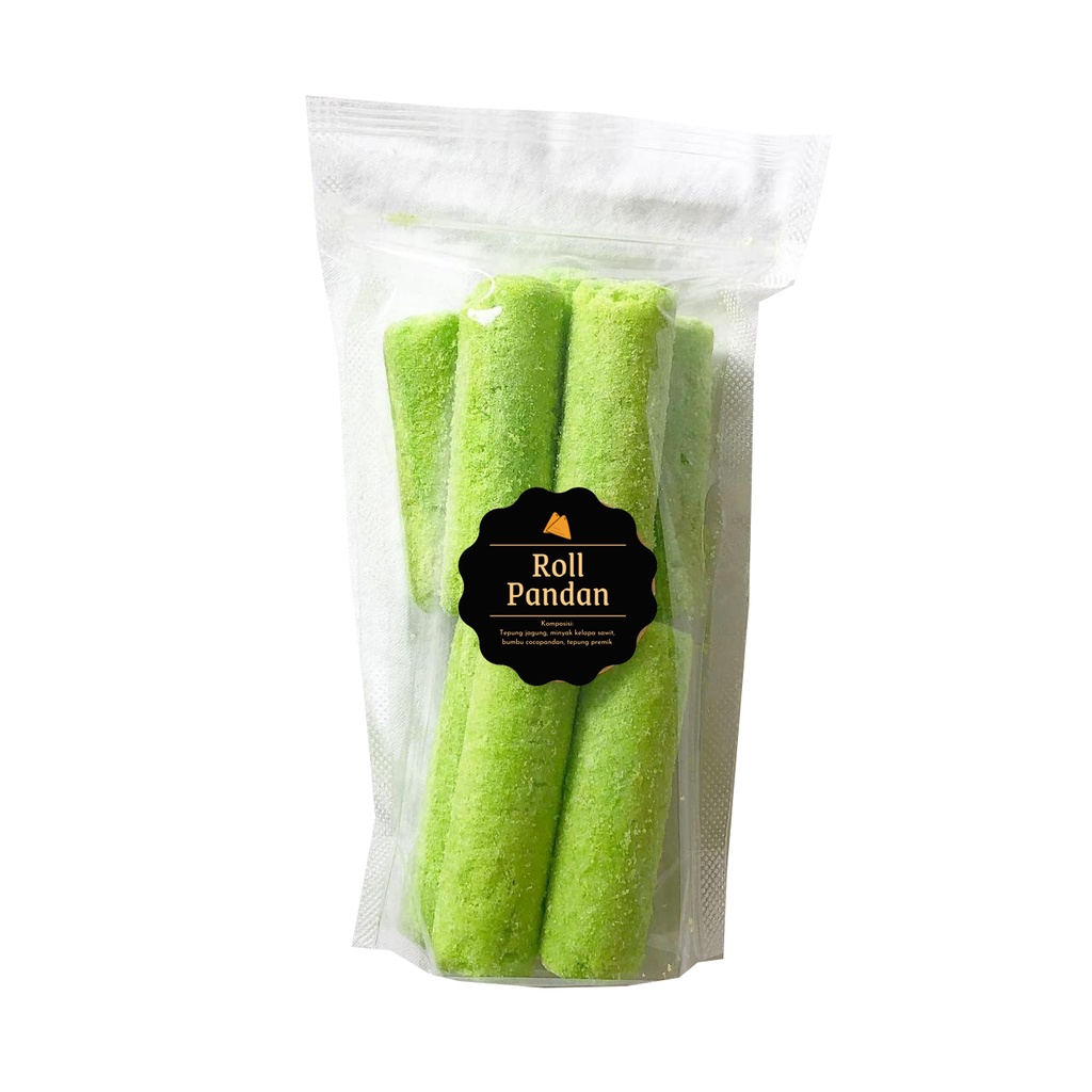 [DELISH SNACKS] Roll Cokelat / Pandan (S) 30gr / Snack Cemilan Camilan Manis