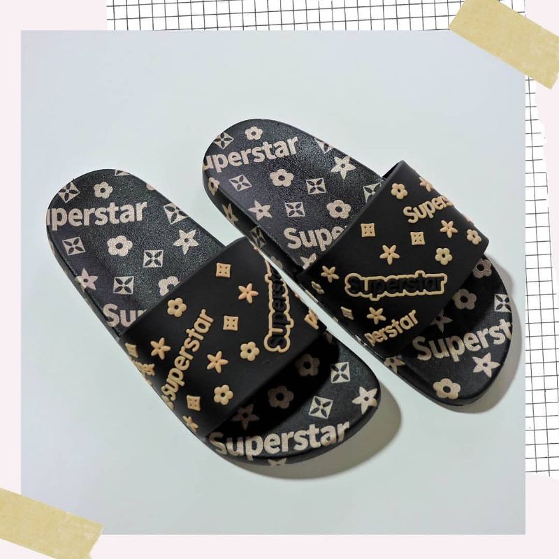 SANDAL ANAK IMPORT SUPER STAR SLIPPER LAKI LAKI/COWOK PREMIUM DISKON MURAH