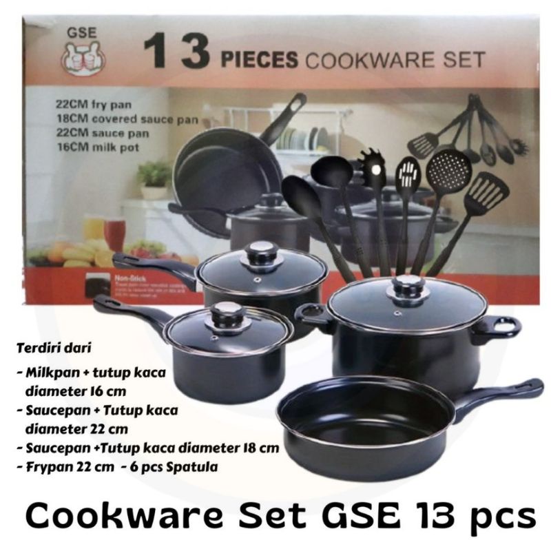 COOKWARE SET GSE 13 PIECES FULLSET ZARAZU