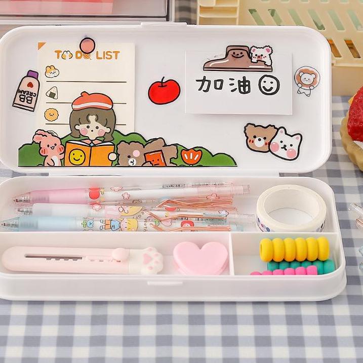 

Terbaru - Kotak Pulpen Pensil Tempat Pensil Minimalis Pencil Case Aesthetic 시