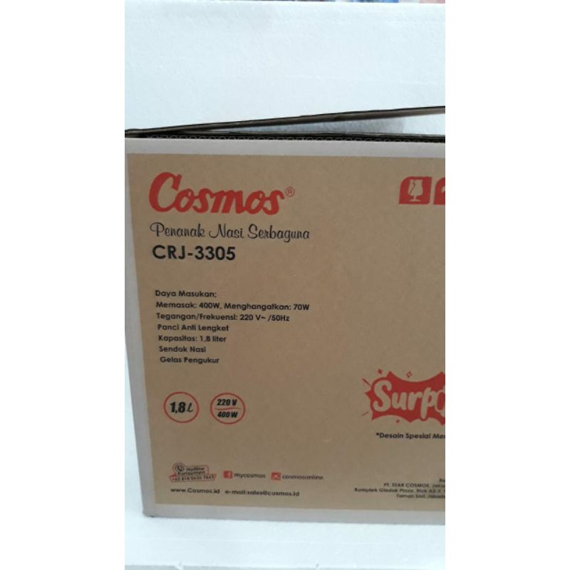 Mgcom / rice cooker cosmos CRJ 3305