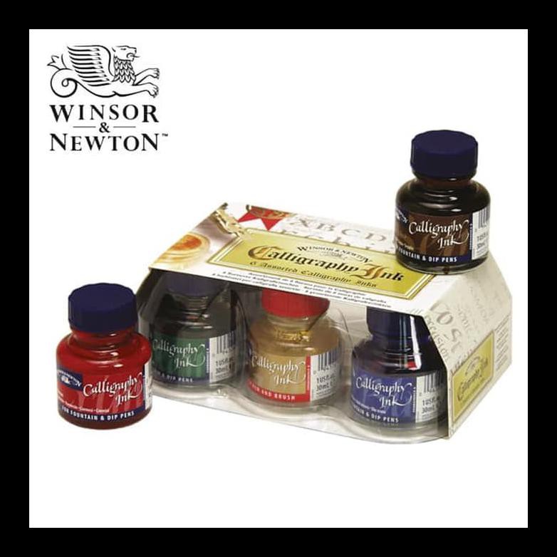 

NEW WINSOR & NEWTON CALLIGRAPHY 6-JAR INK SET X 30ML / TINTA KALIGRAFI PAKET ALAT TULIS MURAH MERIAH
