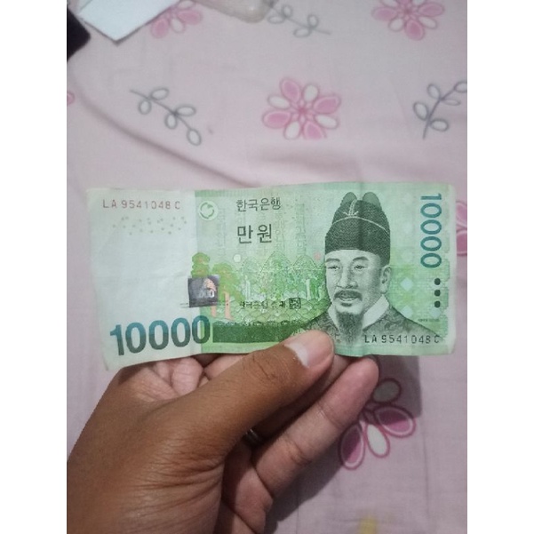 Uang Korea Selatan 10000 WON Asli